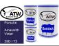 Preview: Porsche, Amaranth Violet, 39D / T3: 500ml Lackdose + 500ml Klarlack + 250ml Härter - Set, von ATW Autoteile West.